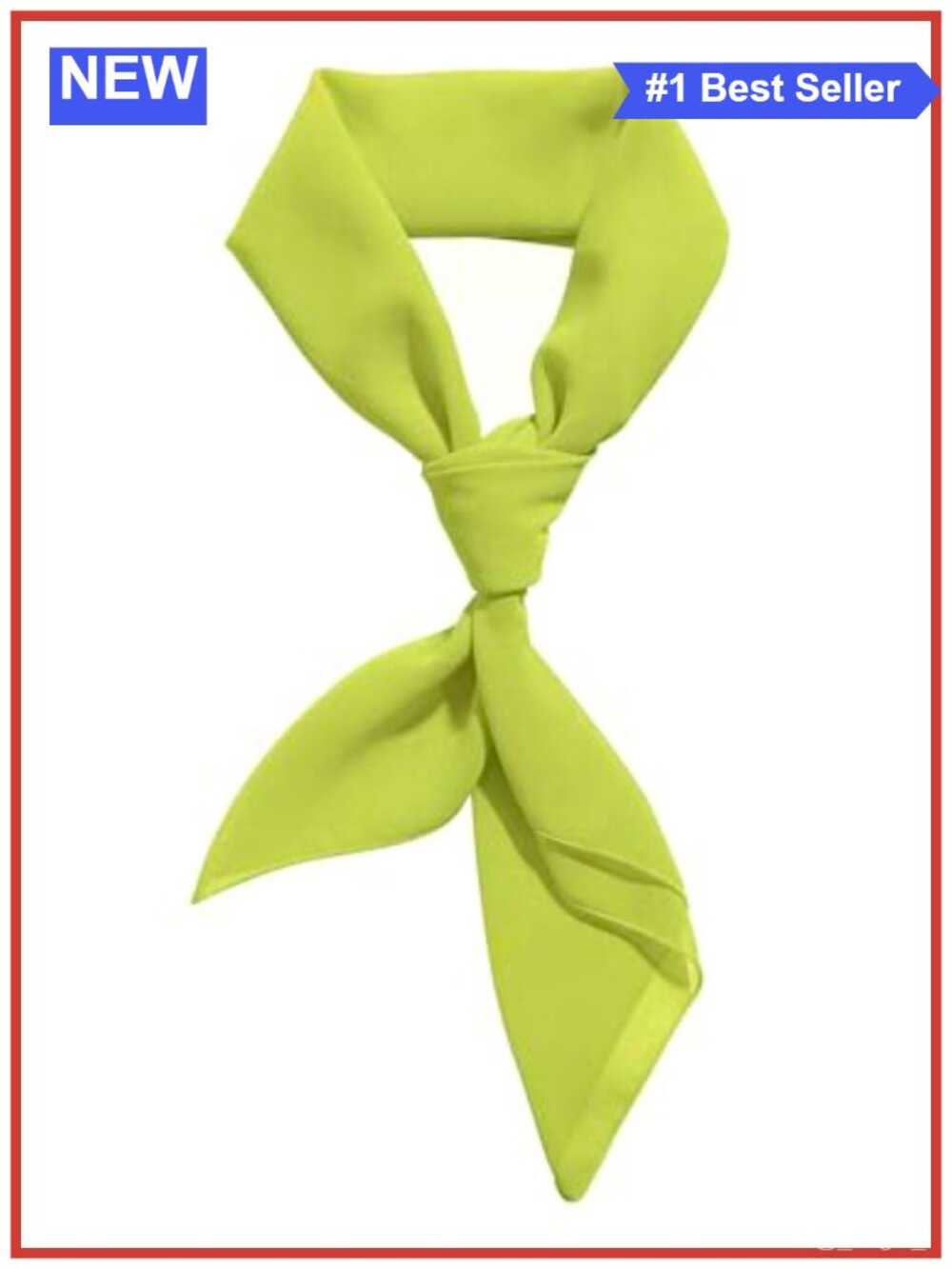 Chiffon Scarf Ribbon Neck Scarf Square Handkerchief 23x23 26x26 30x30